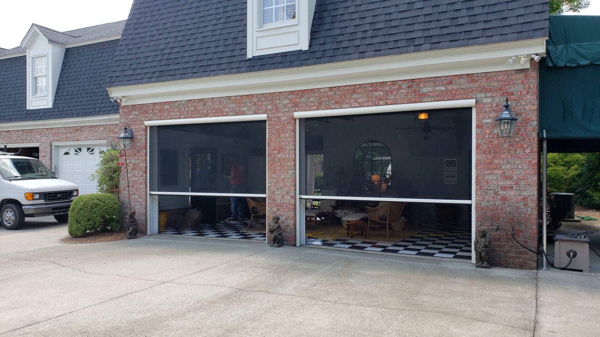 garage door screens land o lakes fl